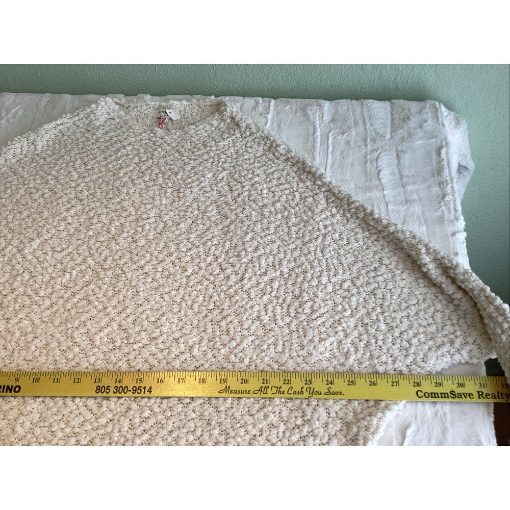 UMGEE BERRY Longline Textured Pockets Sweater/Tunic Fisherman's Wife Size L New - Picture 3 of 6